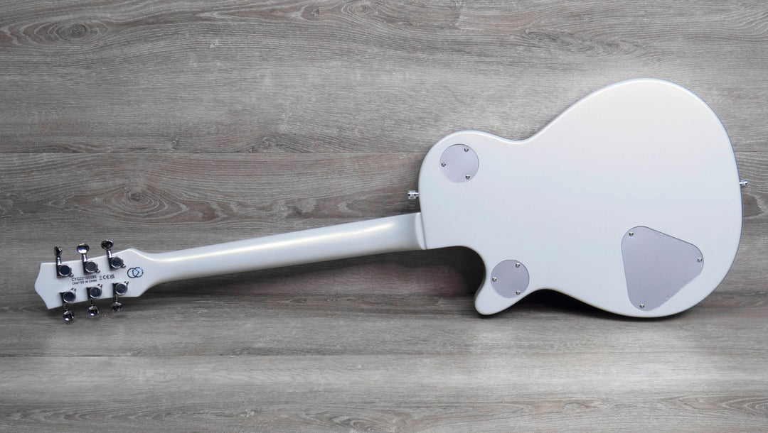 Gretsch G5230T-140 Electromatic 140th Double Platinum Jet with Bigsby, Laurel Fingerboard, Two-Tone Stone Platinum/Pearl Platinum