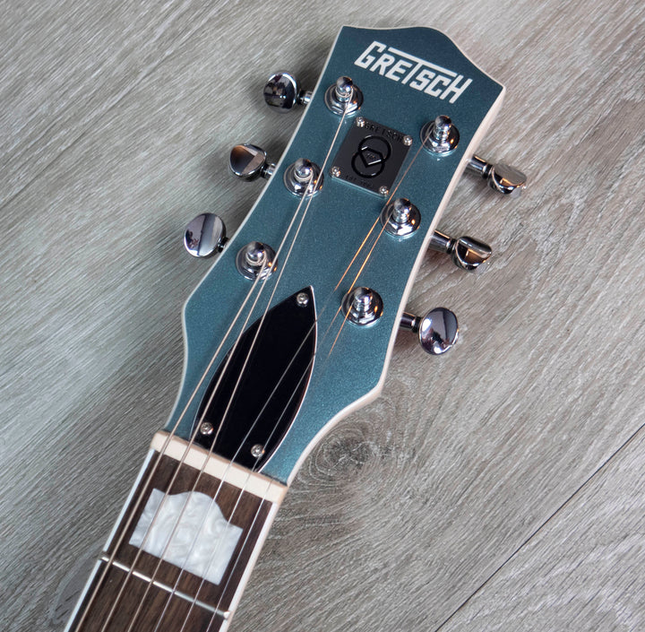 Gretsch G5230T-140 Electromatic 140th Double Platinum Jet with Bigsby, Laurel Fingerboard, Two-Tone Stone Platinum/Pearl Platinum