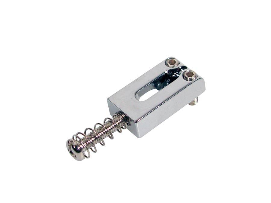 Boston bridge saddles, with spring and screw, chrome - A Strings