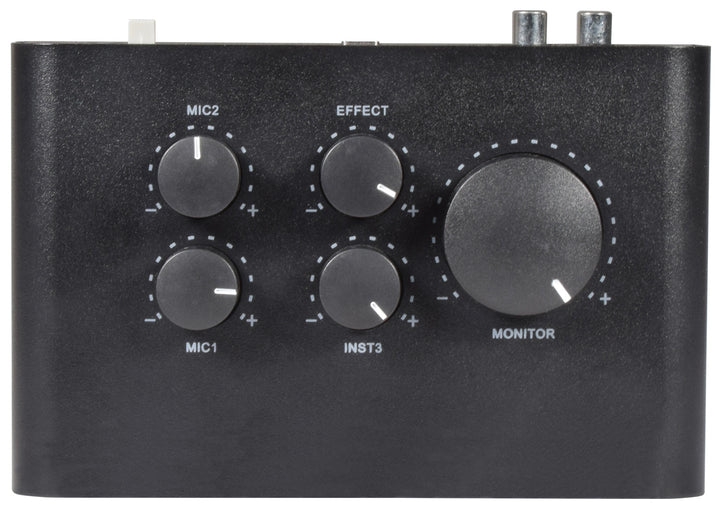 Interfaz de audio USB Citronic, 2 micrófonos, 1 instrumento