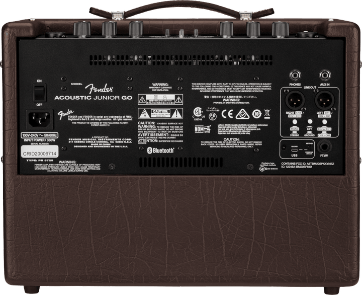 Fender Acoustic Junior Go Battery Powered Amplifier, 100w - A Strings