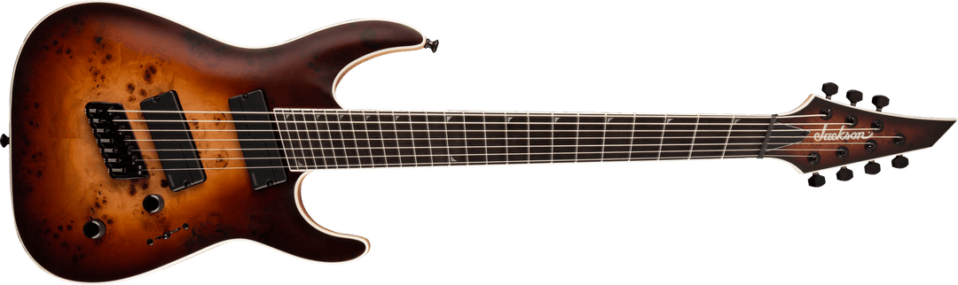Jackson Concept Series Soloist SLAT7P HT MS, diapasón de ébano, acabado en bourbon satinado