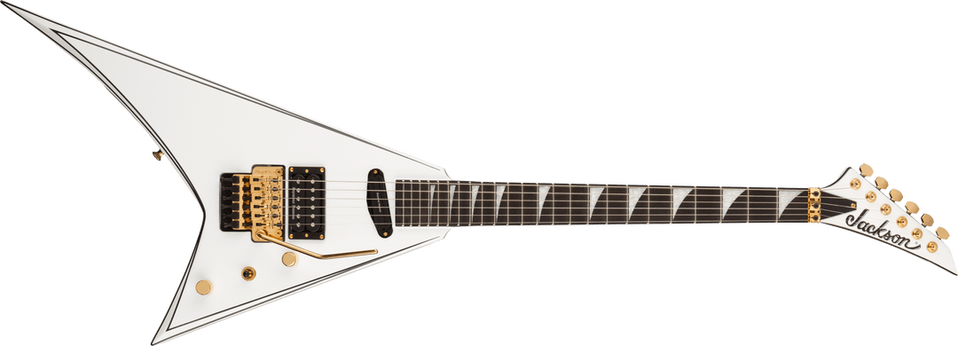 Jackson Concept Series Rhoads RR24 HS, Ebony Fingerboard, White with Black Pinstripes