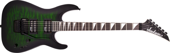 Jackson JS Series Dinky Arch Top JS32Q DKA, Amaranth Fingerboard, Transparent Green Burst