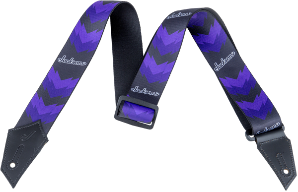 Correa Jackson con diseño en forma de V doble, color negro y morado