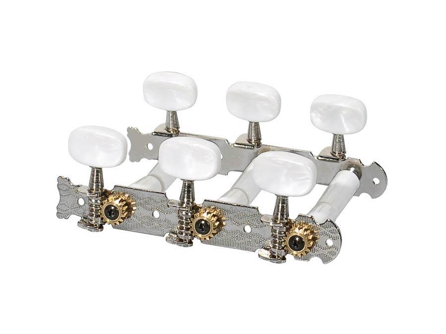Boston 126-P Classical Machineheads 3L3R, Pearloid Buttons - A Strings