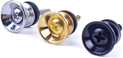 Guitar Man Strap Buttons, Chrome