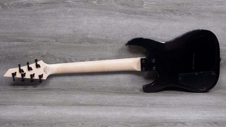 Jackson JS22Q-7 DKA Dinky Arch Top Hardtail, Transparent Black Burst, 7-String