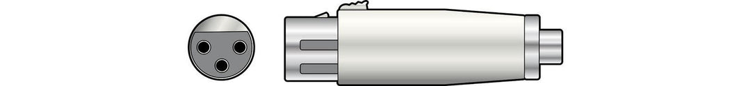 3-Pin XLR to RCA Phono Plug Adaptor - A Strings