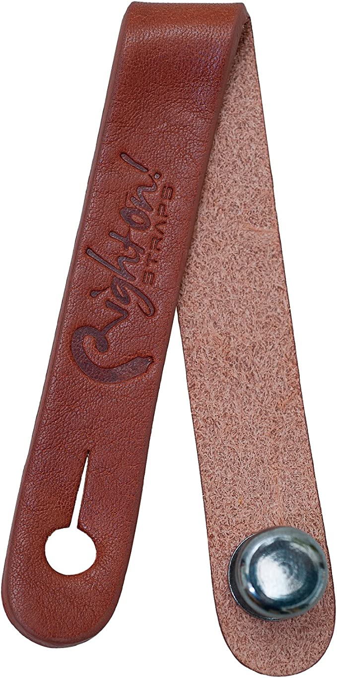 RightOn! Neck Straplink Acoustic Guitar Strap Button, Woody