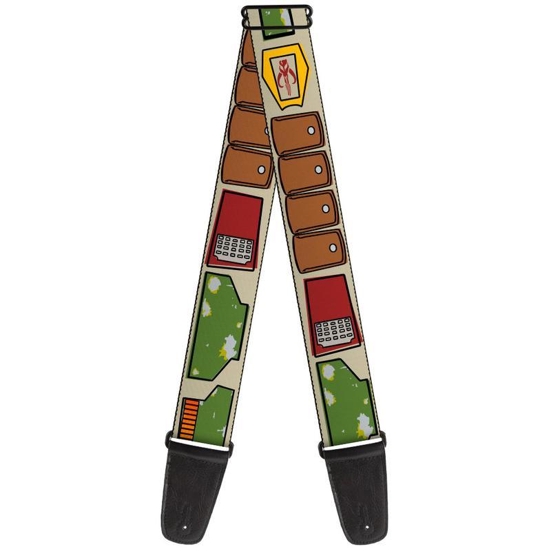 Buckle Down Star Wars Boba Fett Guitar Strap - A Strings