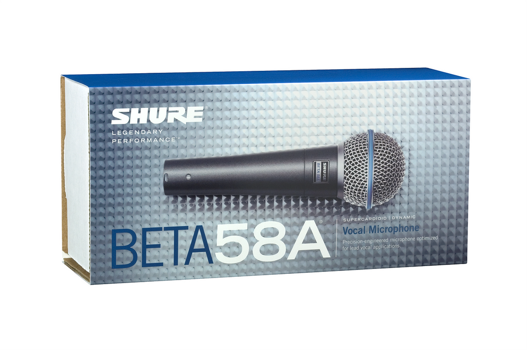 Microphone vocal dynamique supercardioïde Shure Beta Series SM58A