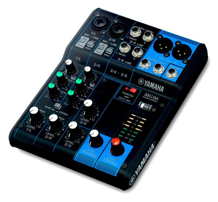 Mezclador de 6 canales Yamaha MG06 V3