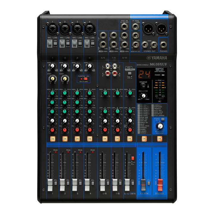 Consola de mezclas de 10 canales Yamaha MG10XUF