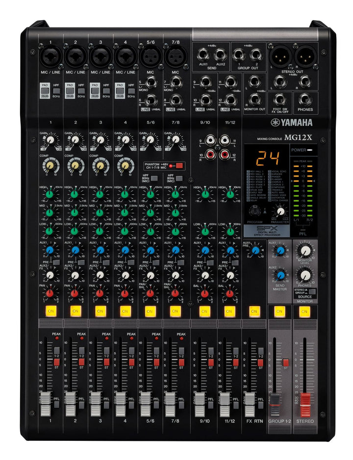 Consola de mezclas de 12 canales Yamaha MG12X