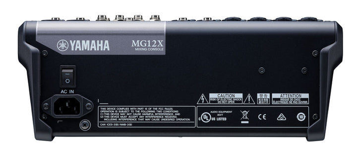 Consola de mezclas de 12 canales Yamaha MG12X