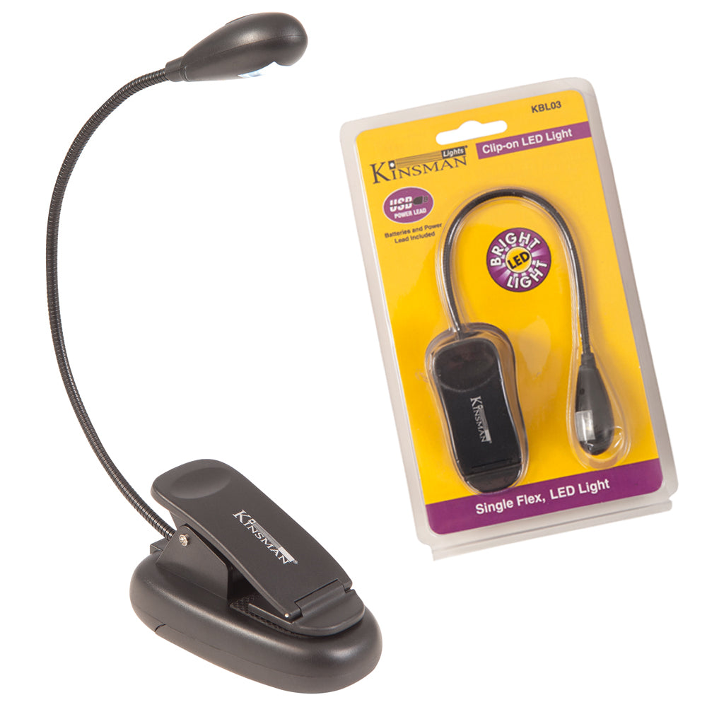 Lámpara Kinsman Single Flex de 1 LED, color negro