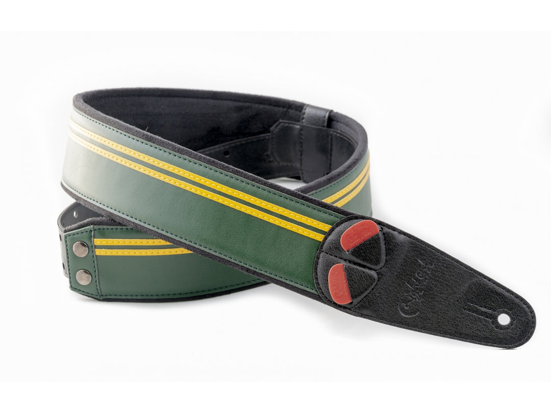 RightOn! Guitar Strap, Mojo Race British Racing Green