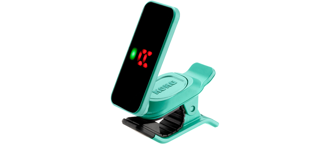 Afinador con pinza Korg PitchClip 2, color verde turquesa