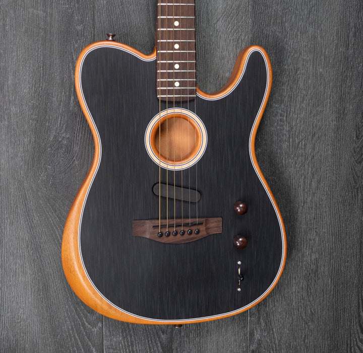 Fender Acoustasonic Player Telecaster, Brushed Black