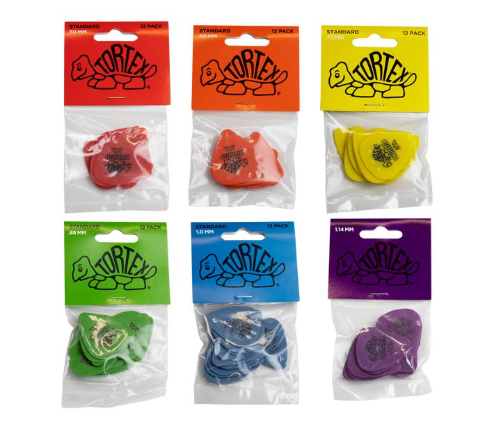 Jim Dunlop elige Tortex Standard, paquete de jugadores 12