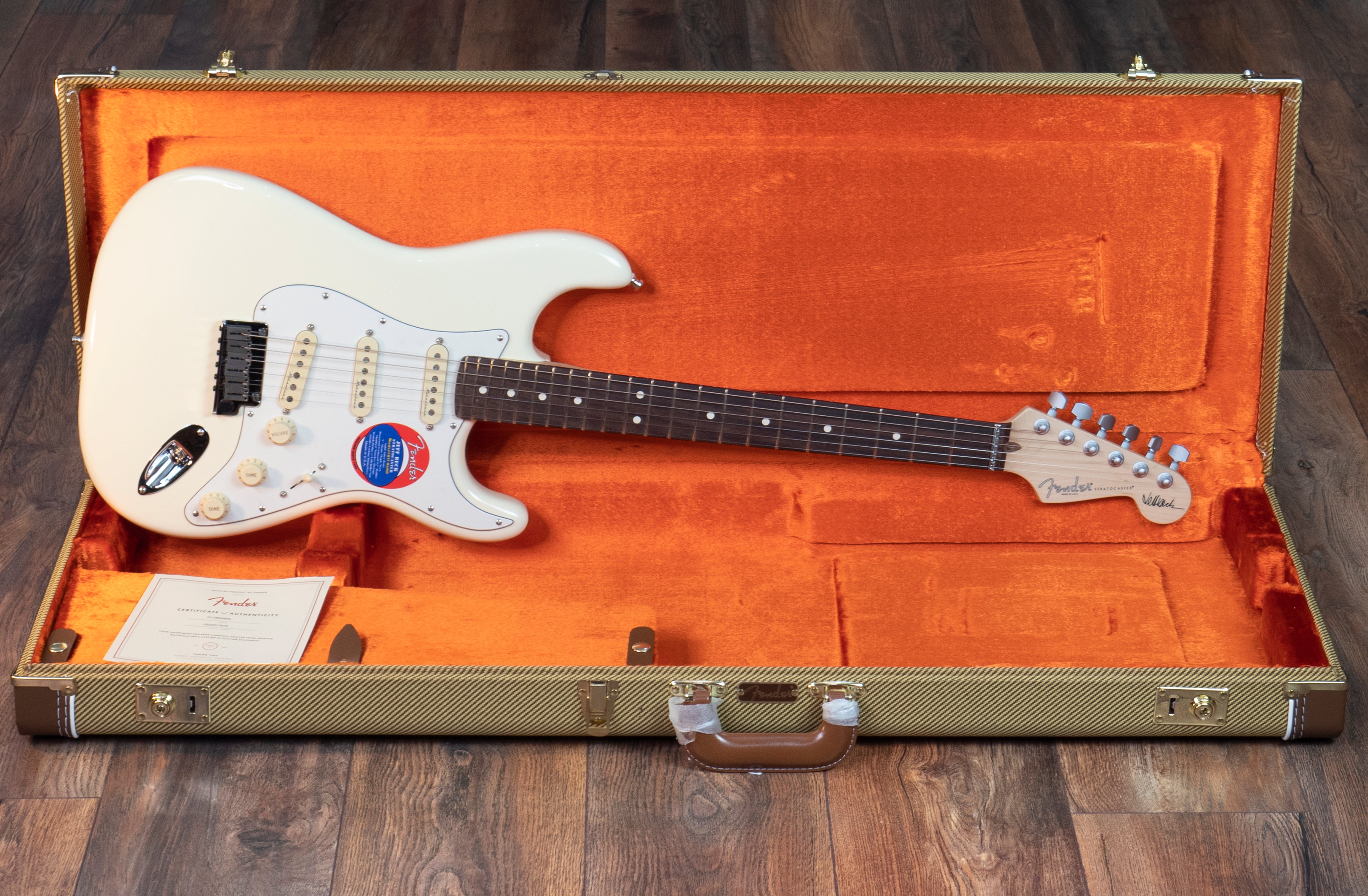 Fender Jeff Beck Stratocaster, Rosewood Fingerboard, Olympic White 