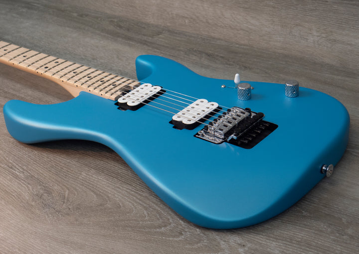Charvel Pro-Mod San Dimas Style 1 HH FR M, diapasón de arce, azul mate escarchado