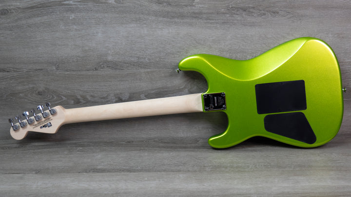 Charvel Pro-Mod San Dimas Style 1 HH FR E, diapasón de ébano, verde lima metalizado