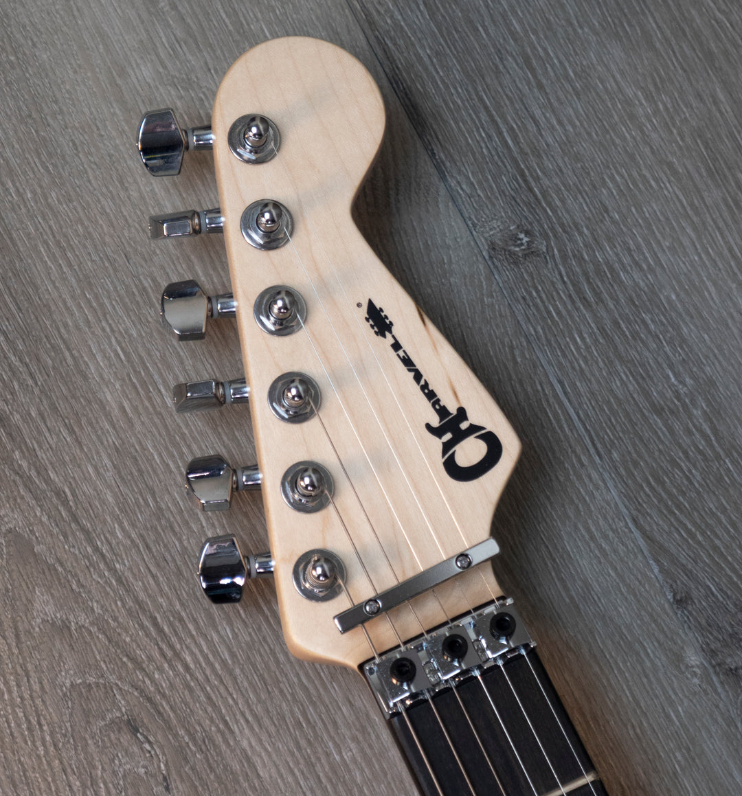 Charvel Pro-Mod San Dimas Style 1 HH FR E, diapasón de ébano, verde lima metalizado