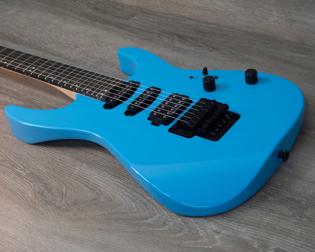 Charvel Pro-Mod DK24 HSS FR E, diapasón de ébano, azul infinito