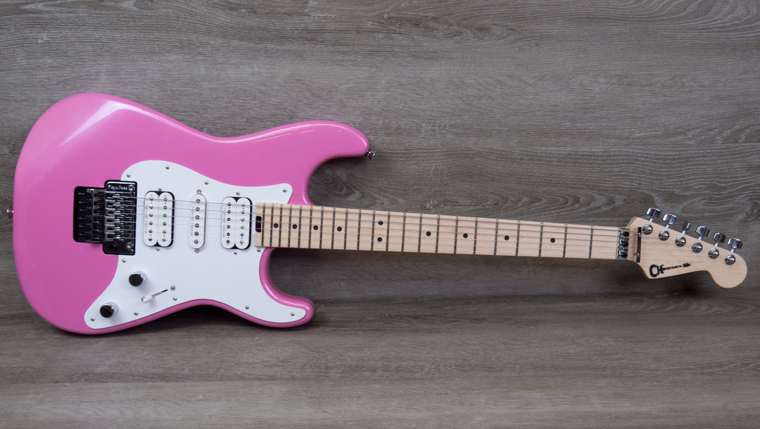 Charvel Pro-Mod So-Cal Style 1 HSH FR M, diapasón de arce, rosa platino