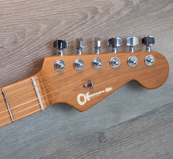 Charvel Pro-Mod DK24 HSS 2PT CM, diapasón de arce caramelizado, carcasa de color rosa satinado