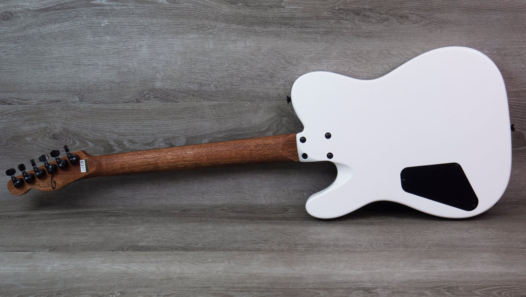 Charvel Joe Duplantier Signature Pro-Mod San Dimas Style 2 HH, diapasón de ébano, blanco satinado