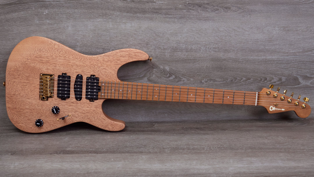 Charvel Pro-Mod DK24 HSH 2PT CM Diapasón de caoba y arce caramelizado, natural