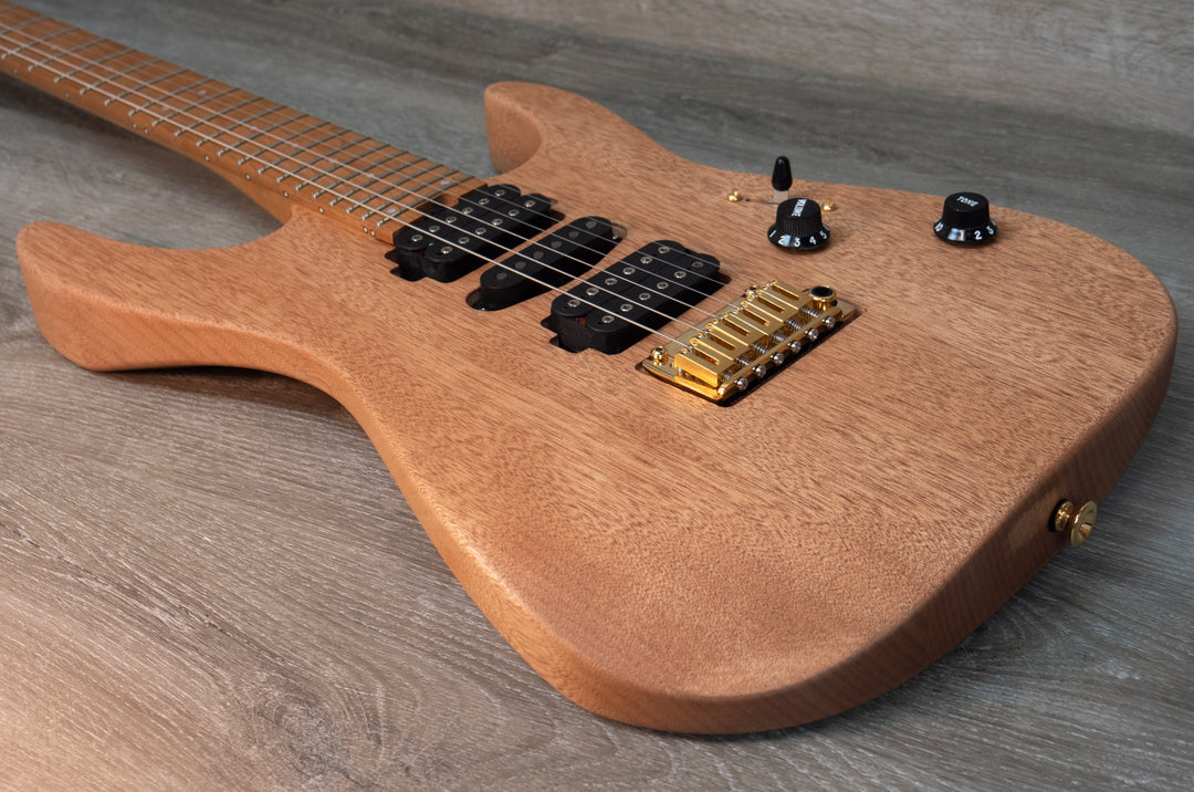 Charvel Pro-Mod DK24 HSH 2PT CM Diapasón de caoba y arce caramelizado, natural