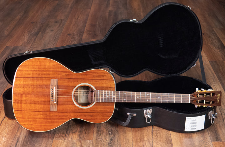 Guitare acoustique Takamine EF407 New Yorker, table en koa, naturel