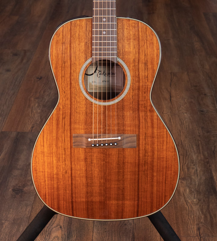 Guitare acoustique Takamine EF407 New Yorker, table en koa, naturel
