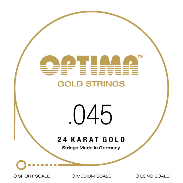 Cuerda suelta Optima, bajo, dorada, .030 - Do alto - Escala larga