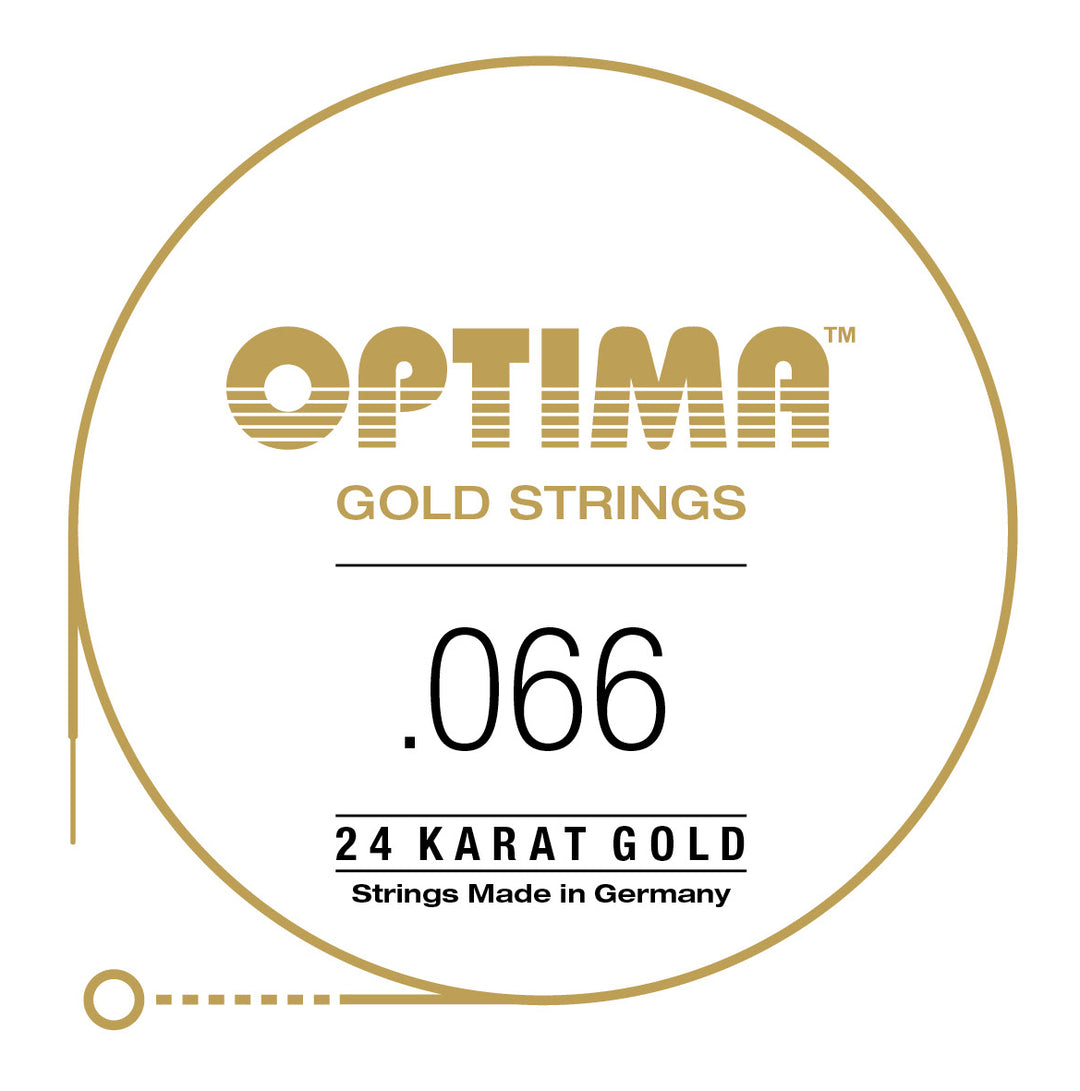 Optima Gold Single String, Gold Wound, .066