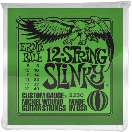 Ernie Ball 12 String Slinky Guitar String Set Nickel .008 .040