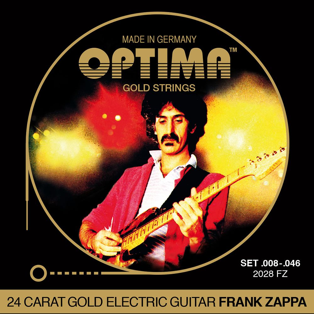 Optima Gold Frank Zappa Electric Guitar String Set, .008-.046