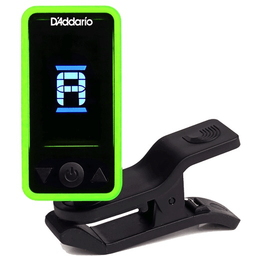 D'Addario Eclipse Clip On Tuner, Green - A Strings