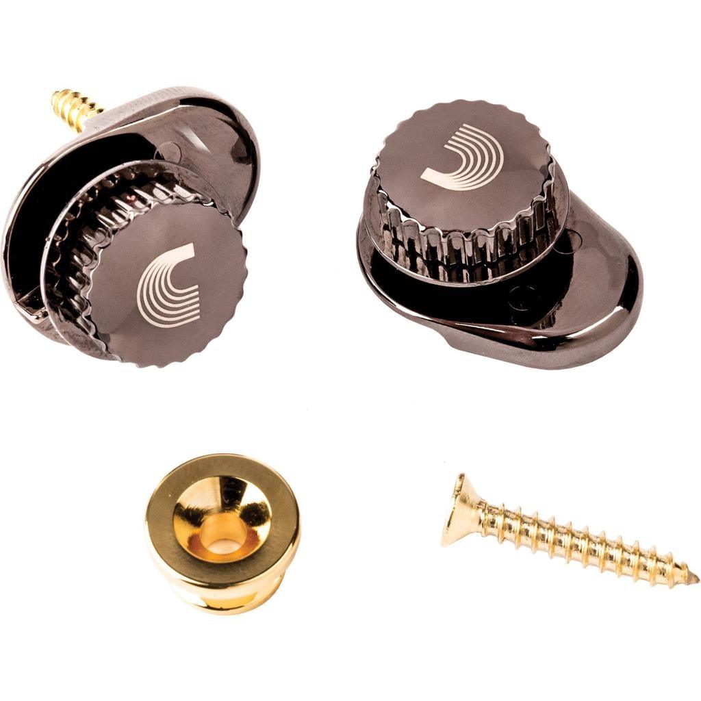 D’Addario Universal Strap Lock System, Gold - A Strings