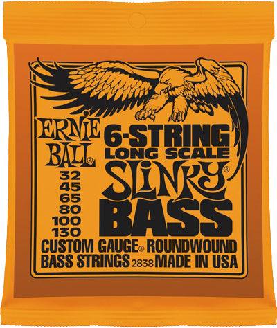 Ernie Ball 6 String Slinky Bass Guitar String Set .032 .130 A