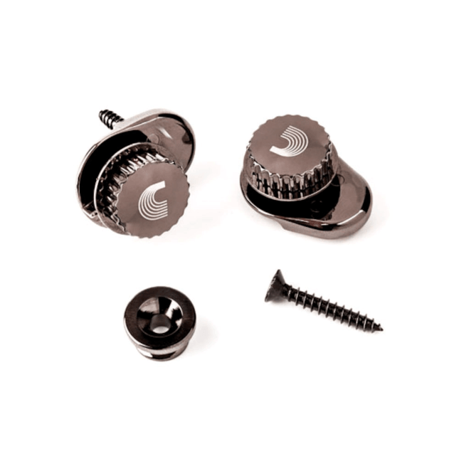 D’Addario Universal Strap Lock System, Black - A Strings