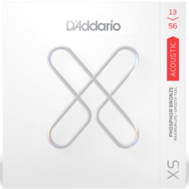 D'Addario XS Coated Acoustic String Set, Phosphor Bronze, .013-.056 - A Strings