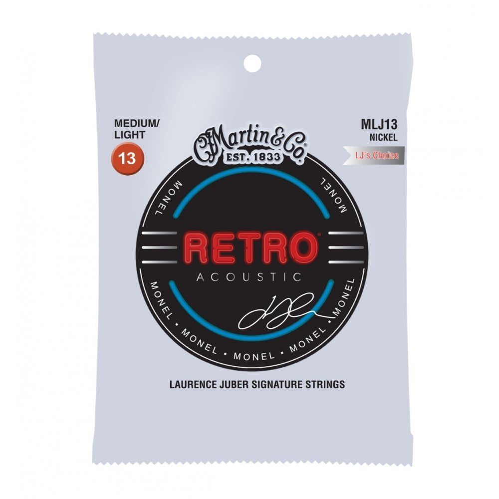 Martin Retro Acoustic String Set, Monel, LJs Choice, MLJ13 .013-.056