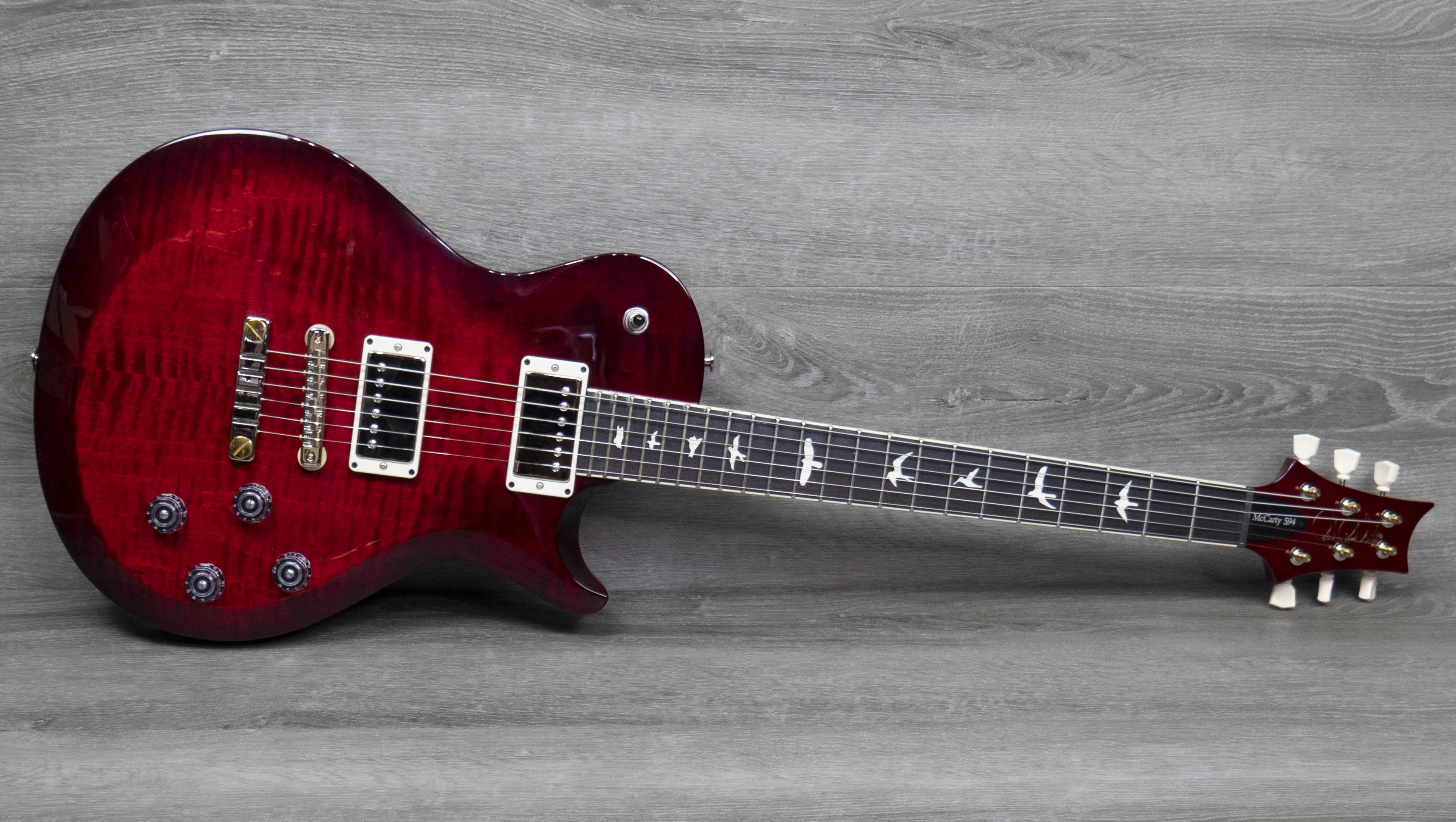 PRS S2 McCarty 594 Singlecut, Fire Red Burst A Strings