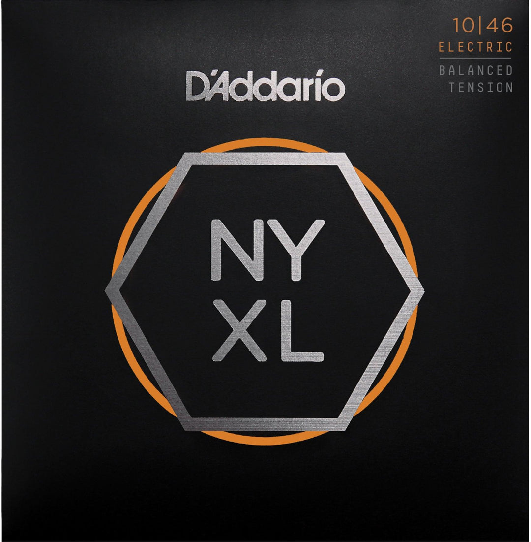D'Addario NYXL Electric String Set, Balanced Tension, Nickel, Regular Light .010-.046 - A Strings