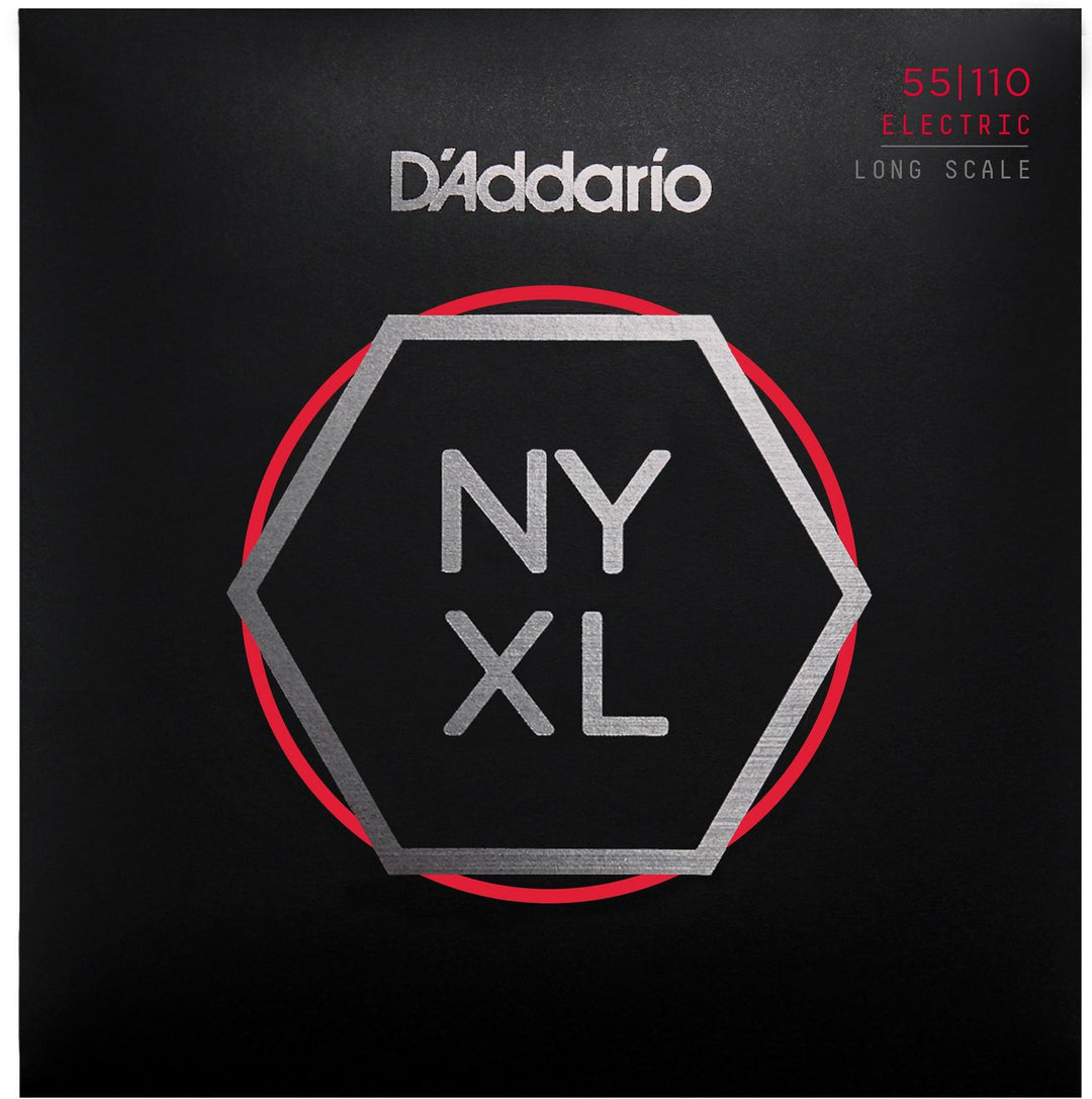D'Addario NYXL Bass Guitar String Set, .055-.110 - A Strings